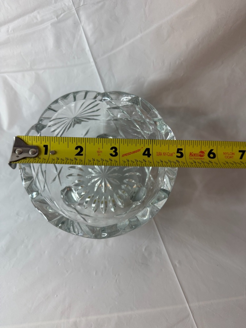 Vintage American Brilliant Period lead crystal footed bowl - Picture 5 of 6